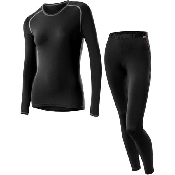 Löffler Aluskerrasto Long Transtex® Merino, Naisten – Slim Fit, erittäin hengittävä