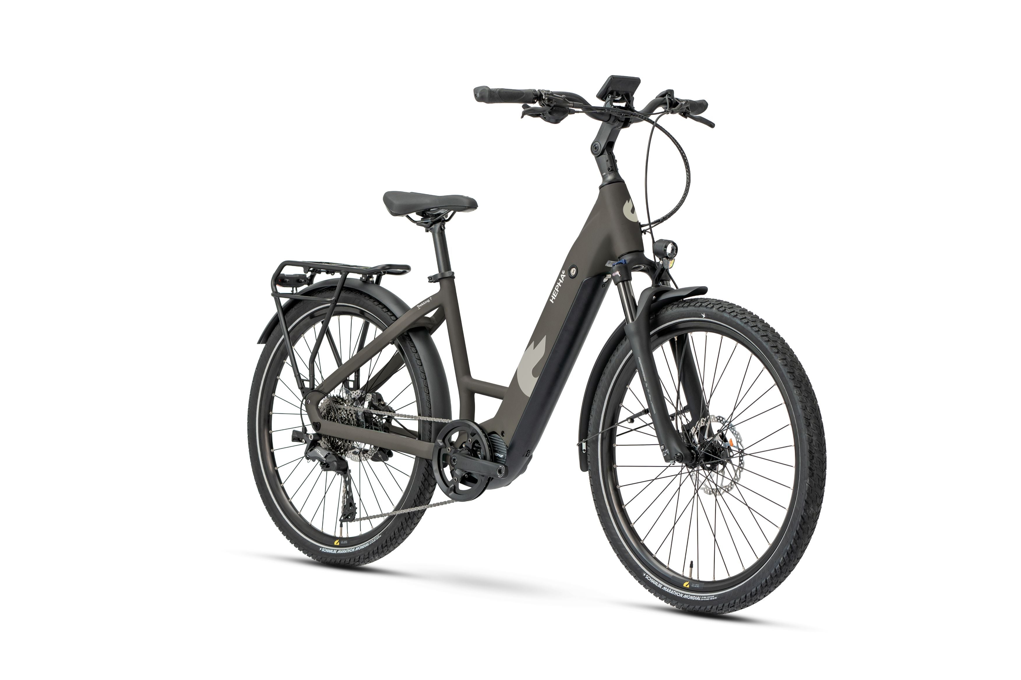 Hepha Trekking 7 Ultra Low Step – sähköhybridipyörä, 100 Nm, 800 Wh