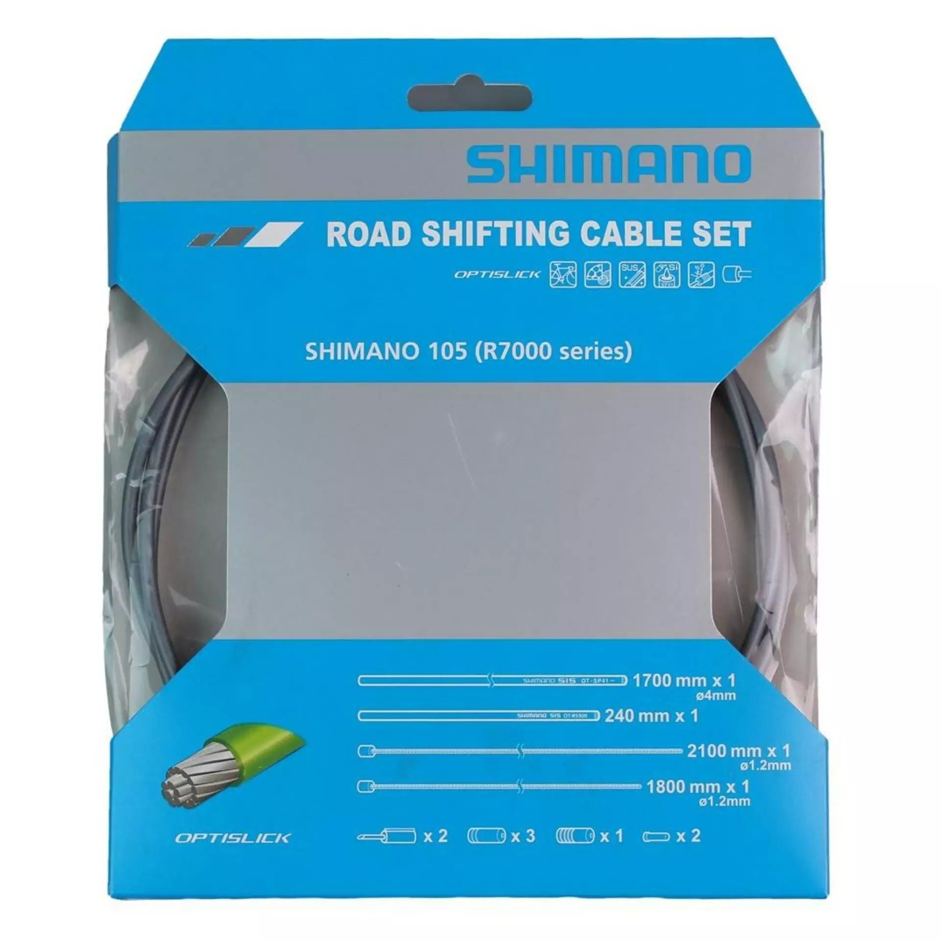 Shimano Vaihdevaijerisetti OT-RS900 Optislick – OPTISLICK-pinnoite, 1.2 mm vaijerit