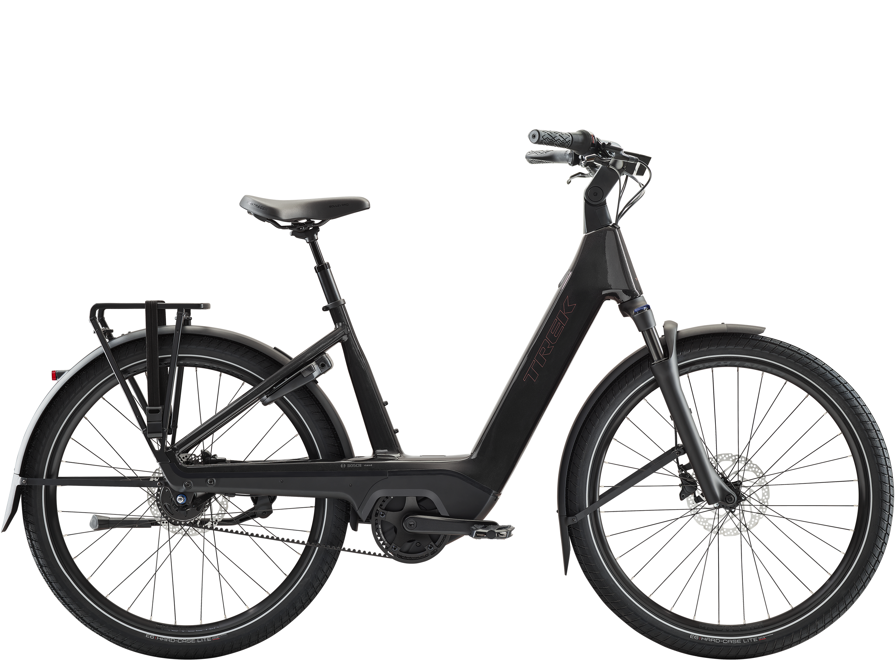 Trek Charter+ 4 Nexus 5 Belt 540Wh Lowstep – sähkökaupunkipyörä, 75 Nm, 540 Wh
