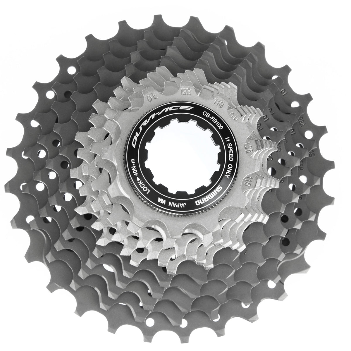Shimano Dura-Ace R9100 – 11-vaihteinen kasetti, 12-28t, CFRP-hämähäkki