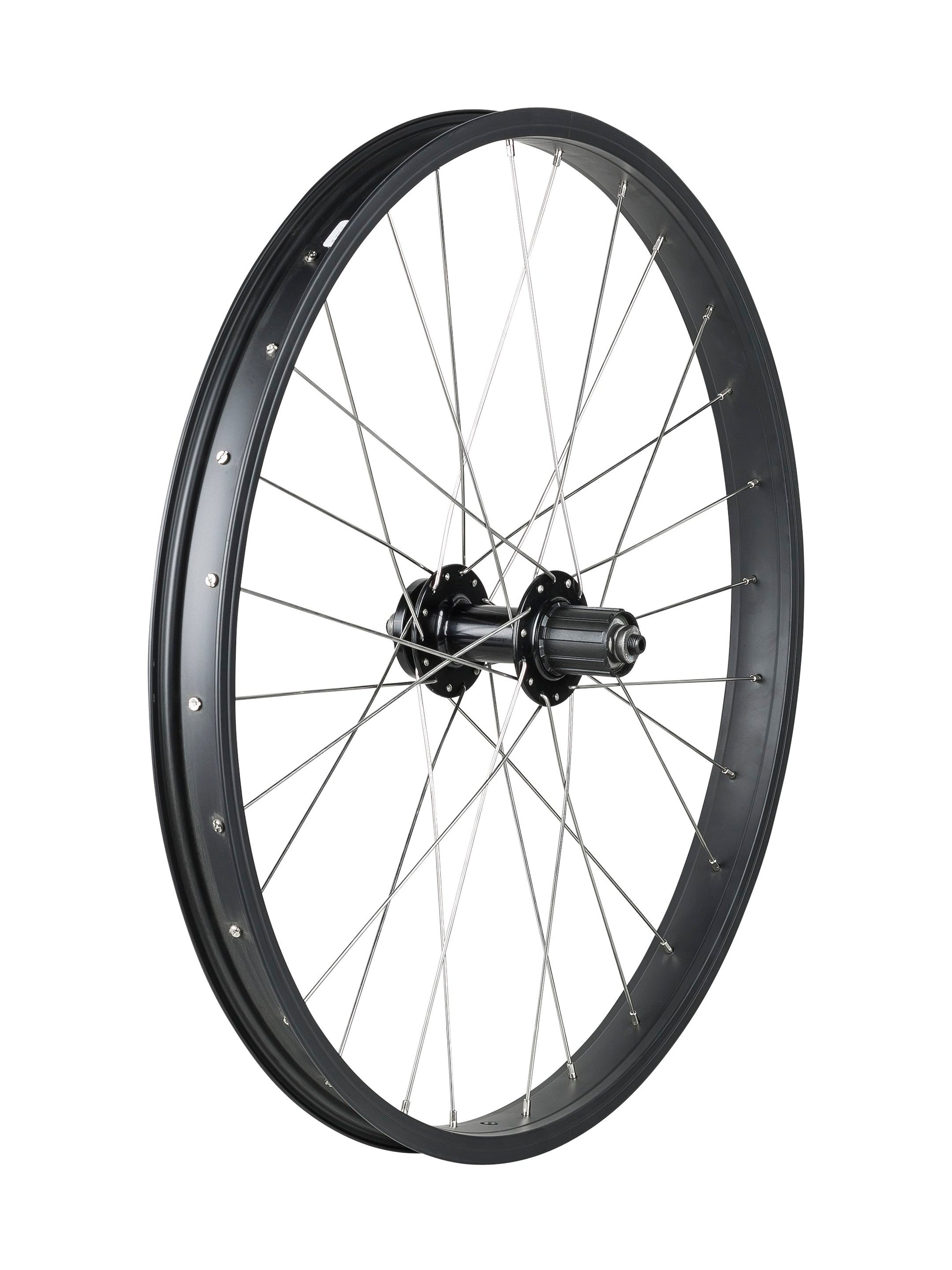 Trek Kids' 28 Hole 24"" 6-Bolt Disc Wheel [WLR TRK DC2241/J35 24 141QR BK]