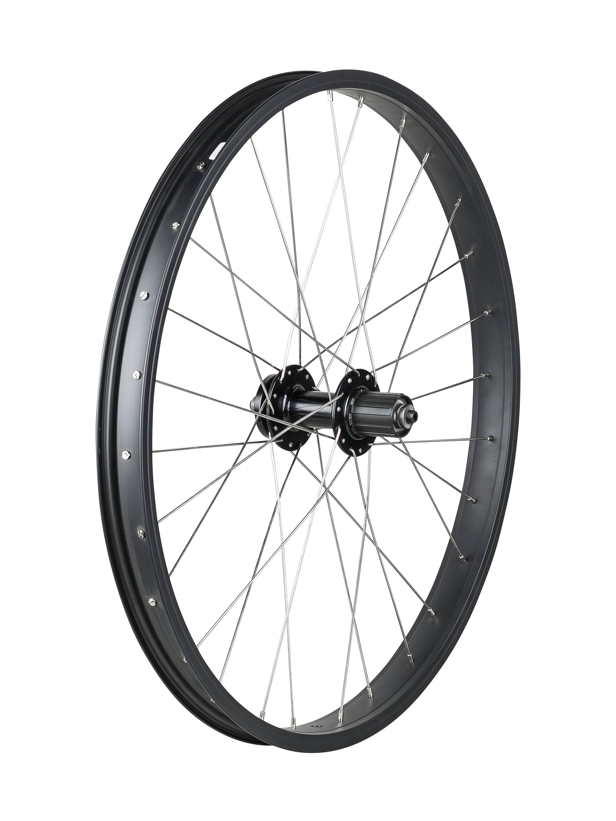 Trek Kids' 28 Hole 24"" 6-Bolt Disc Wheel [WLR TRK DC2241/J35 24 141QR BK]