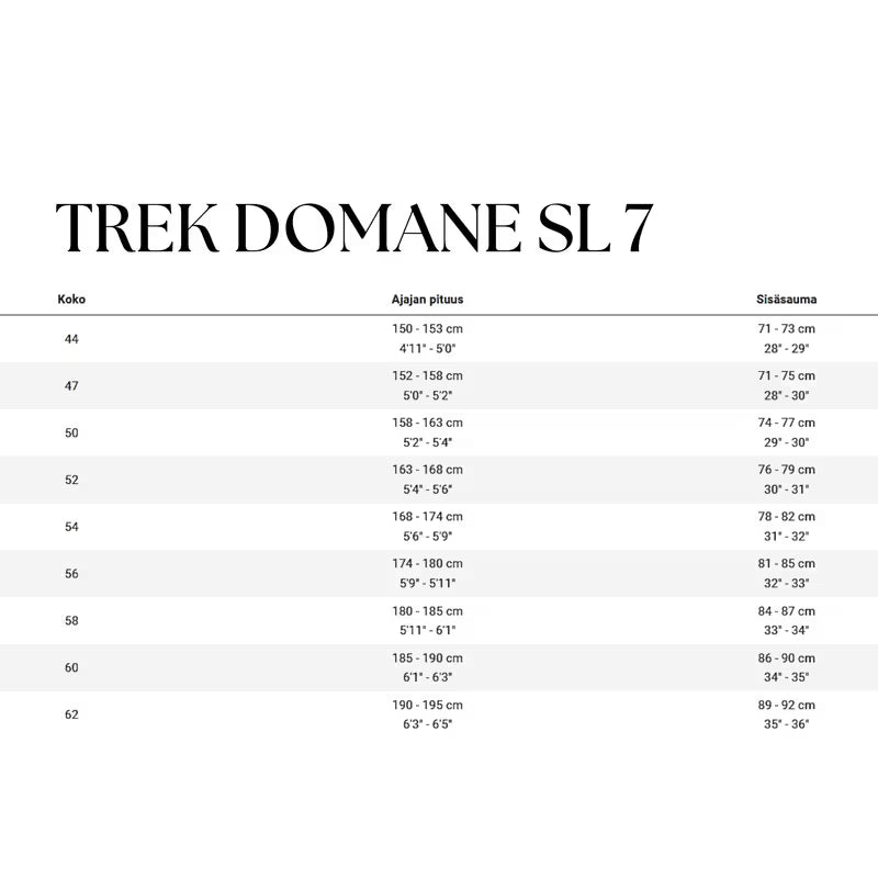 Trek Domane SL 7 Gen 4 – maantiepyörä, Ultegra Di2