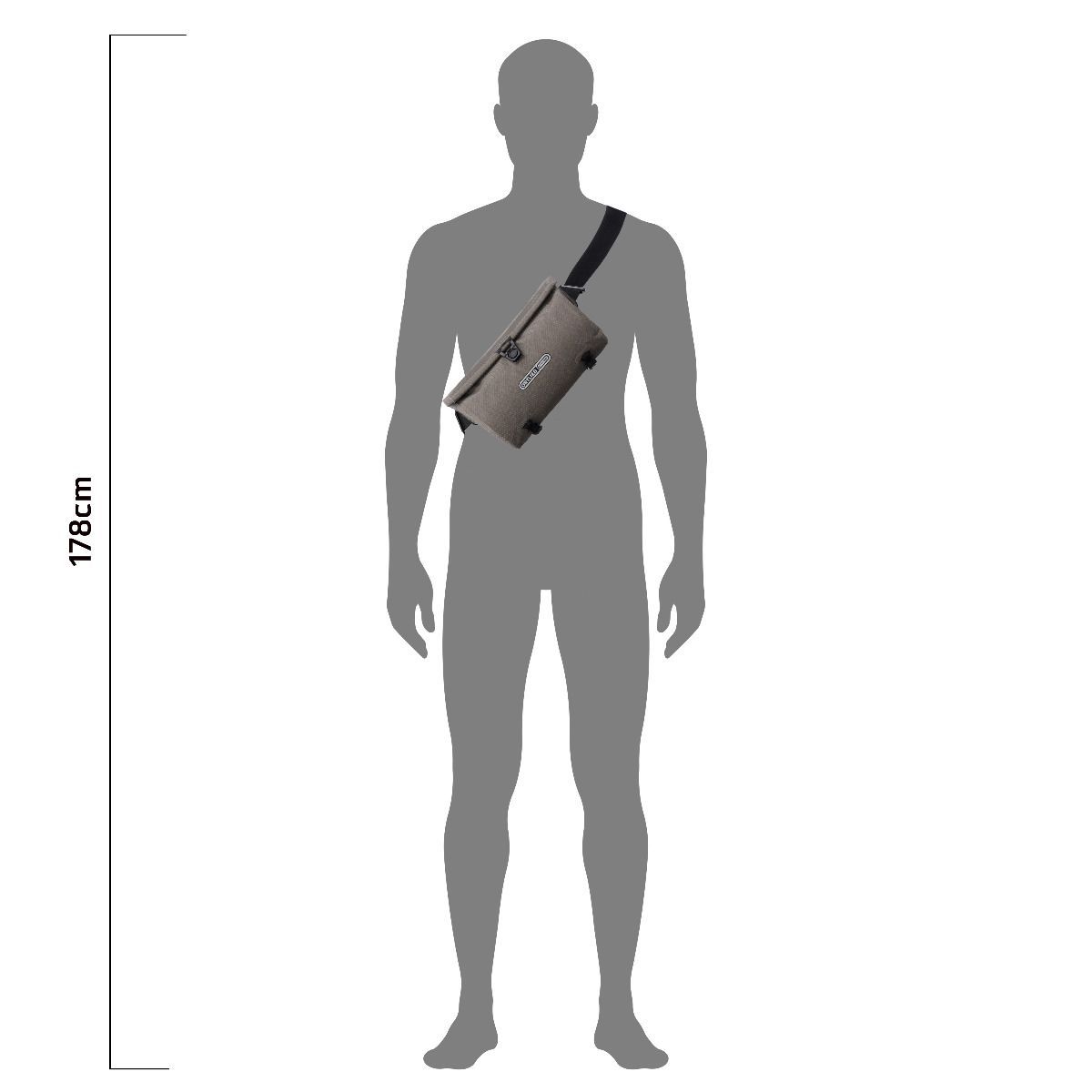 Ortlieb Velo-Sling laukku Ruskea 3l
