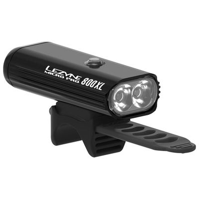 Lezyne ladattava led-etuvalo Micro Drive Pro 800XL, musta