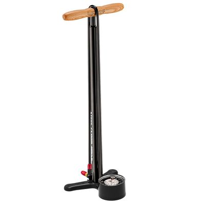 Lezyne jalkapumppu Steel Floor Drive ABS-1 Pro, 3,5", kiiltävä musta, HP